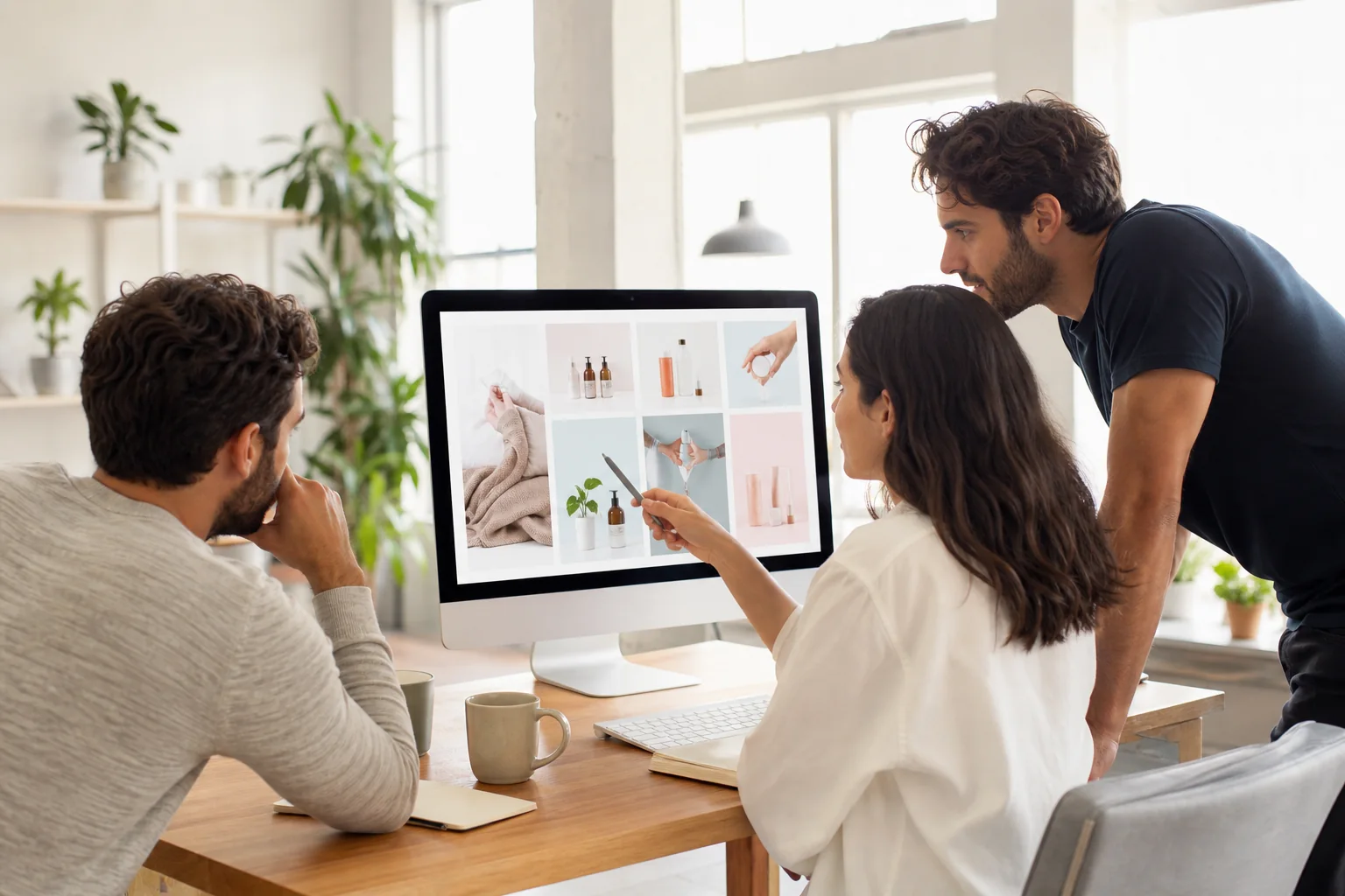 Shopify store development for startups and D2C brands with a bright laptop storefront
