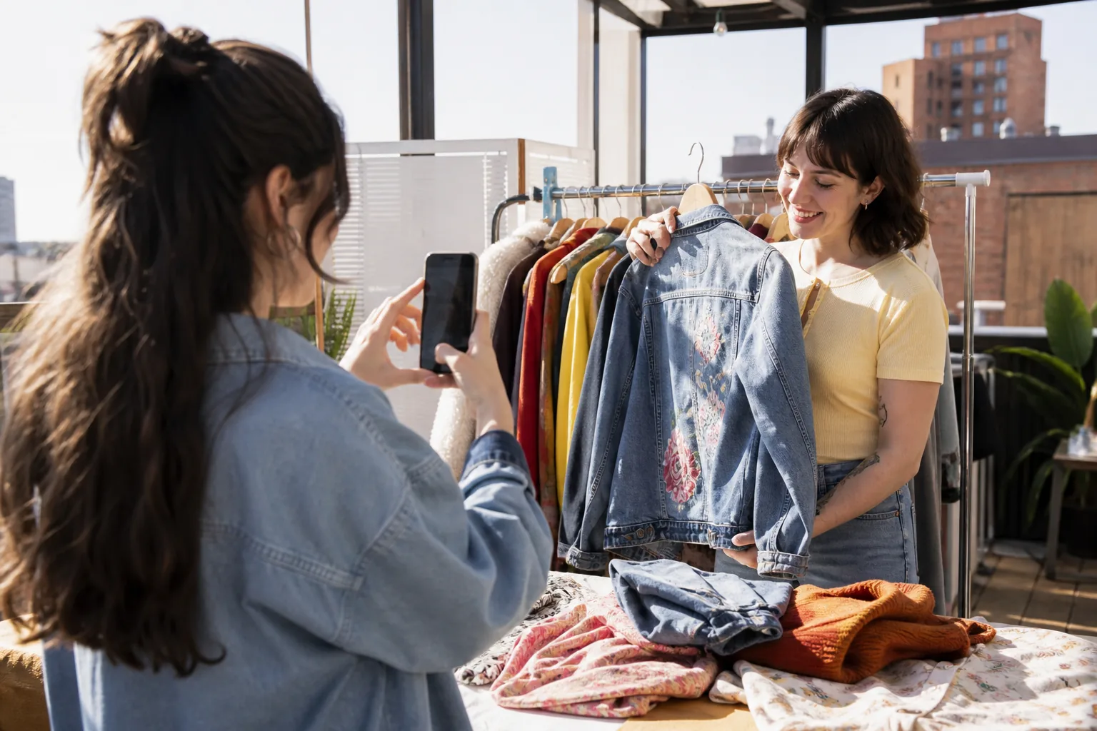 Depop inspired fashion app preview